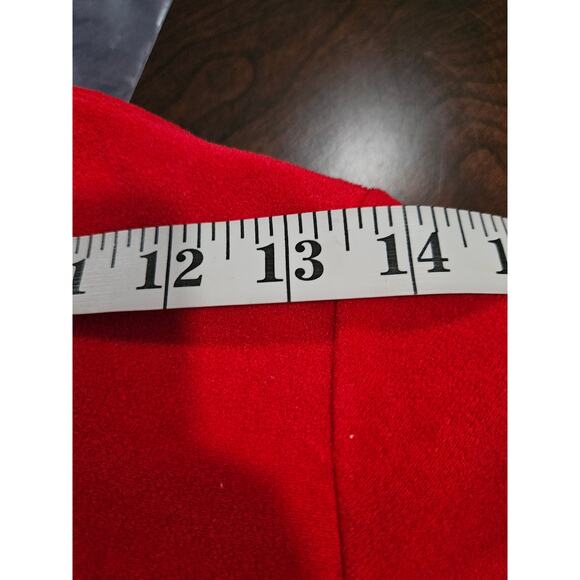 Vintage 70's Vanity Fair Velour Red White Ladies Robe Housecoat Size M - Picture 10 of 12